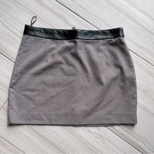 MANGO mini skirt with leather waist